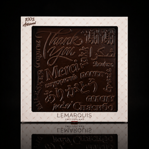 Tablette « message » chocolat noir Bio 70%