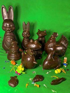 Moulage de Pâques chocolat noir Bio 70%