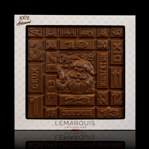 Tablettes de Noël chocolat au lait Bio 40%