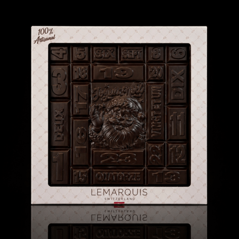 Tablettes de Noël chocolat noir Bio 70%