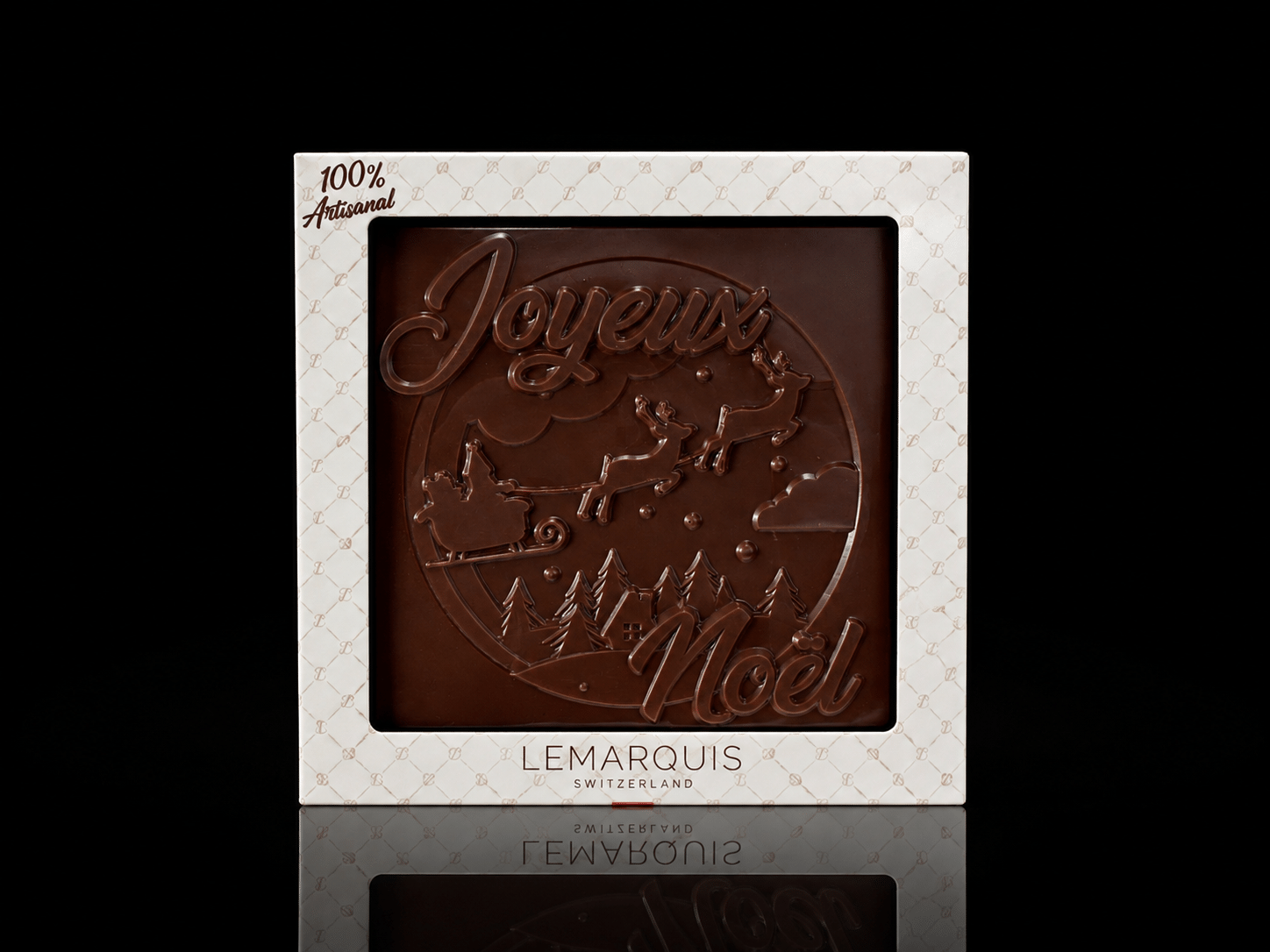 Tablettes de Noël chocolat noir Bio 70% – Image 4