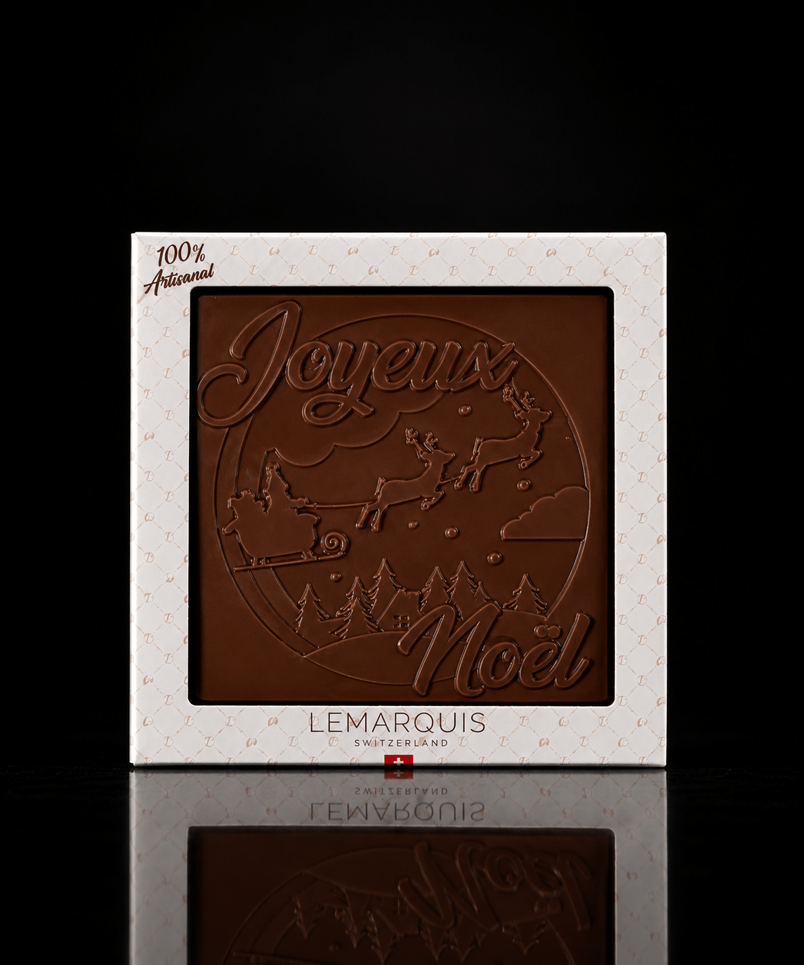 Tablettes de Noël chocolat au lait Bio 40% – Image 2