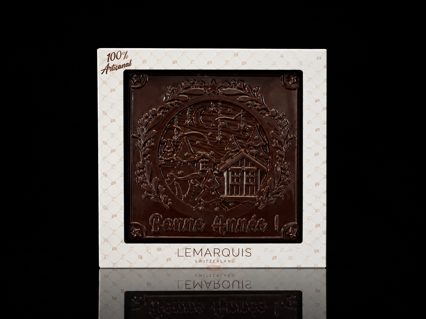 Tablettes de Noël chocolat noir Bio 70% – Image 3